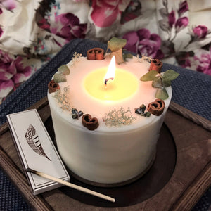 Decorated Soy Wax Candle ORIENTAL MOOD