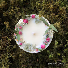 Decorated Soy Wax Candle ROSE AND MOSS