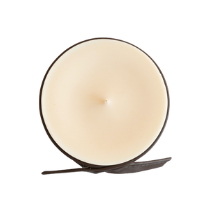 Decorated Soy Wax Candle LEATHER AND SMOKE